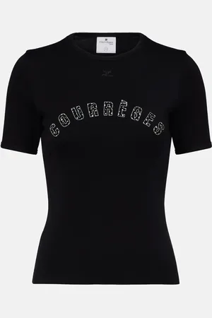 Courrèges Courrèges T-shirt Medusa in cotone con stampa