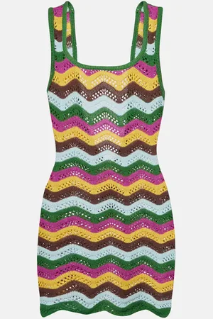 Bananhot Miniabito Lindsay in crochet a righe