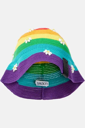 Loewe Cappello da pescatore Daisy in misto cotone con perline