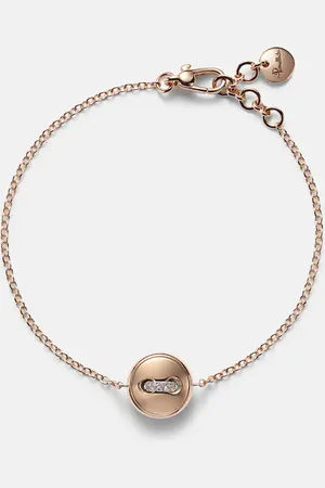Pomellato Bracciale Pom Pom Dot in rosa 18kt con turchese e diamanti