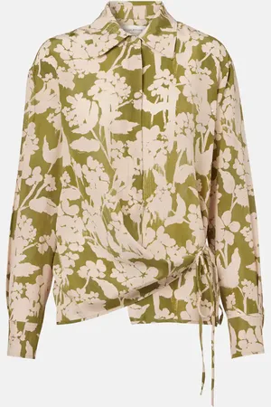 Victoria Beckham Blusa in seta con stampa