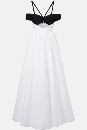 Giambattista Valli Abito lungo in cotone con cut-out