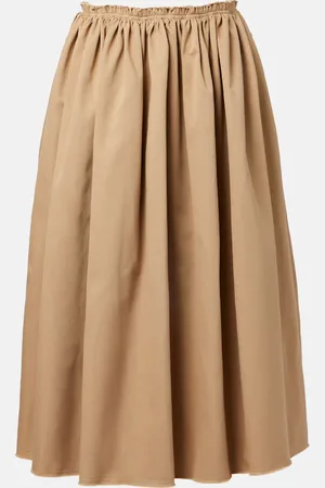 GABRIELA HEARST Gonna midi Chiara in cotone