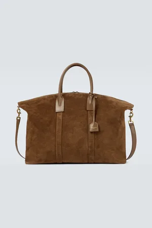 Saint Laurent Borsa da viaggio Giant in suede