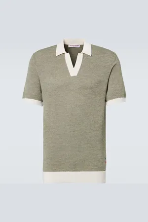 Orlebar Brown Polo Horton in maglia di lana e cotone