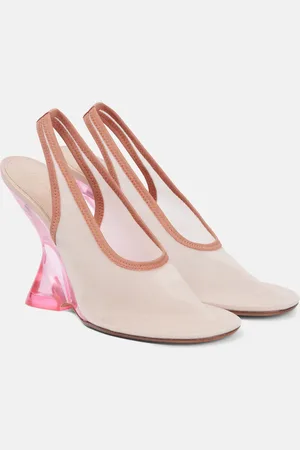 DRIES VAN NOTEN Pumps slingback con pelle e zeppa