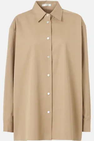 The Row Camicia Tansy in cotone e cashmere