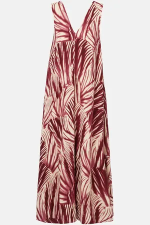 DRIES VAN NOTEN Abito lungo con stampa