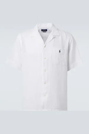 Ralph Lauren Camicia in lino con logo