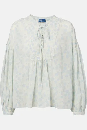 Ralph Lauren Blusa in cotone con stampa floreale