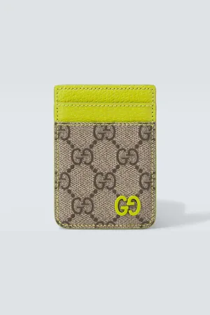 Gucci Portacarte in pelle e canvas GG Supreme