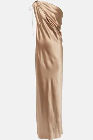Max Mara Abito lungo monospalla Opera in seta