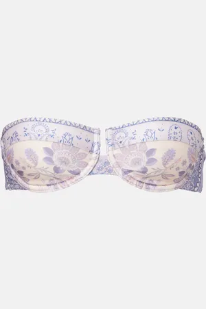 ZIMMERMANN Top bikini Lucky con stampa floreale