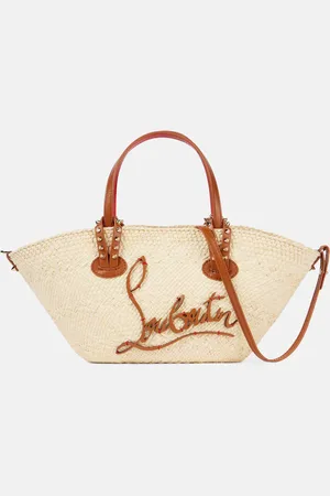 Christian Louboutin Borsa a secchiello Cabata Mini in rafia