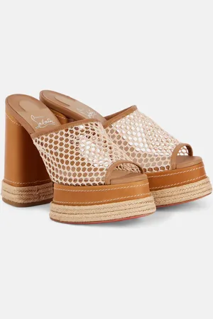 Christian Louboutin Mules Almeja 130 con platform
