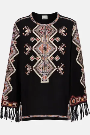 Isabel Marant Blusa Zelda in seta con ricamo