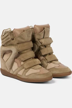 Isabel Marant Sneakers Bekett in pelle e suede con zeppa