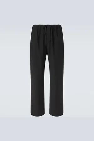 The Row Pantaloni a gamba larga Xon in cotone e seta
