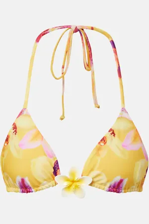 SAME Top bikini Island con stampa floreale