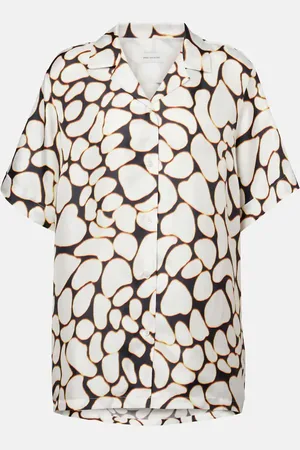 DRIES VAN NOTEN Camicia Clive in seta con stampa
