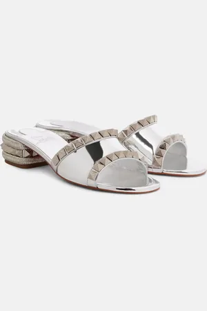Christian Louboutin Mules Pyramule 30 in pelle a specchio