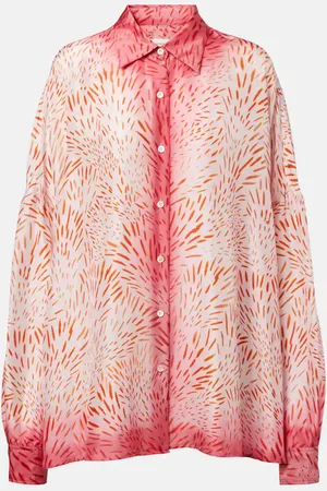 DRIES VAN NOTEN Camicia Casia in seta con stampa