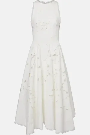 Costarellos Abito midi Arianne in pizzo floreale