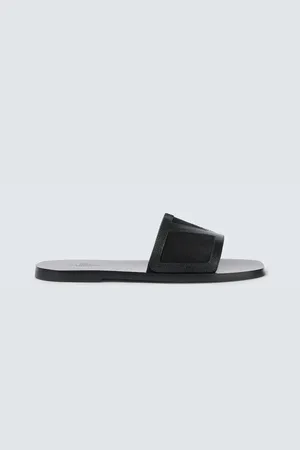 VALENTINO GARAVANI Slippers Viva Superstar in suede e pelle