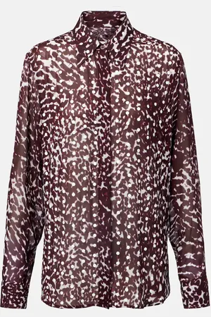 DRIES VAN NOTEN Camicia semitrasparente con stampa