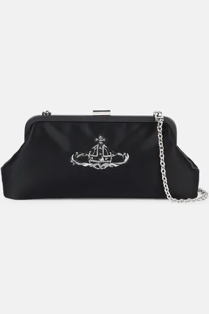 Vivienne Westwood Clutch Dorothy in raso con ricamo