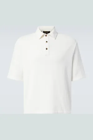 Loro Piana Polo Murano in velour di cotone e seta
