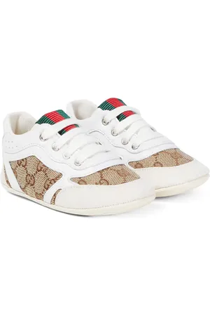 Gucci Baby - Sneakers Gucci Re-Web con pelle