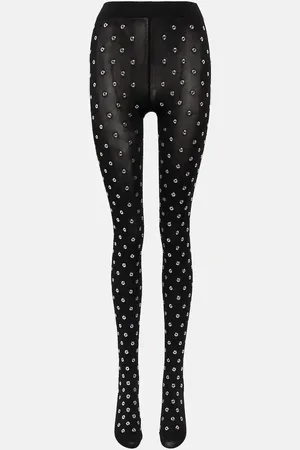 Alaïa Alaïa Collant a vita alta con borchie