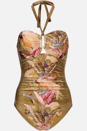 ZIMMERMANN Costume intero Ascension con stampa floreale