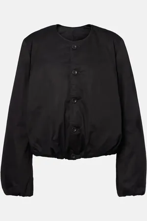 LEMAIRE Giacca blouson in raso di cotone