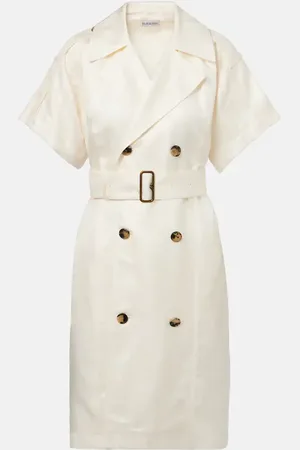 Burberry Abito midi con cintura