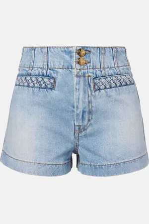 ZIMMERMANN Shorts di jeans Lucky a vita alta