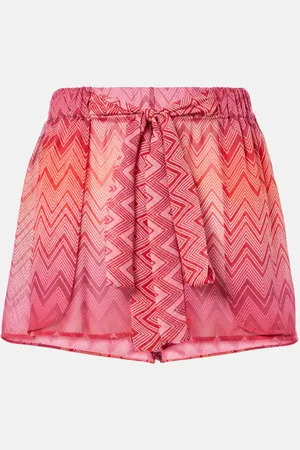 Missoni Shorts in seta con stampa a zig-zag