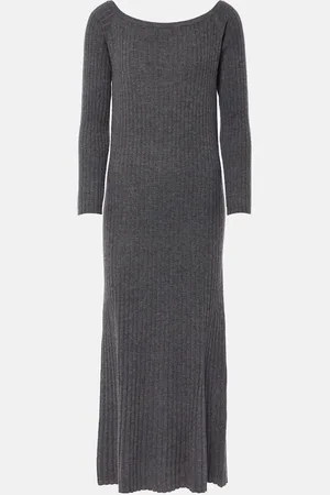 Lisa Yang Abito midi Nari in cashmere a coste