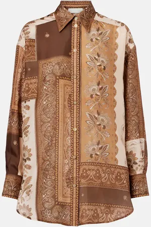 ZIMMERMANN Camicia Lucky in raso di seta