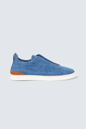 Ermenegildo Zegna Sneakers Triple Stitch in denim