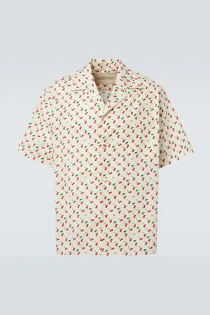 VALENTINO Camicia bowling in popeline di cotone