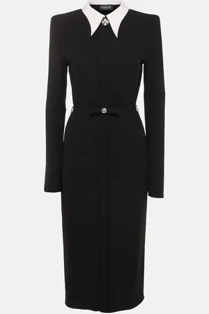 VERSACE Abito midi in jersey