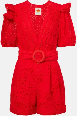 Farm Rio Jumpsuit corta in cotone
