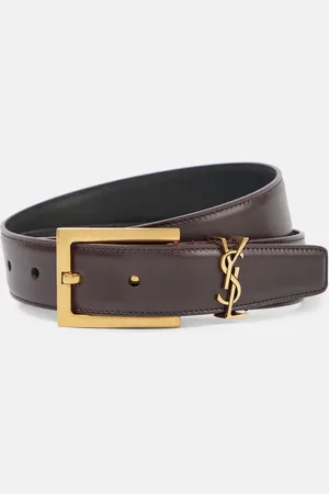 Saint Laurent Cintura Cassandre in pelle