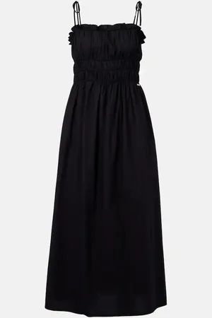 Melissa Odabash Abito midi Ophelia in cotone a punto smock