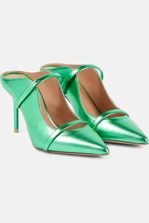 MALONE SOULIERS Mules Maureen 85 in pelle metallizzata