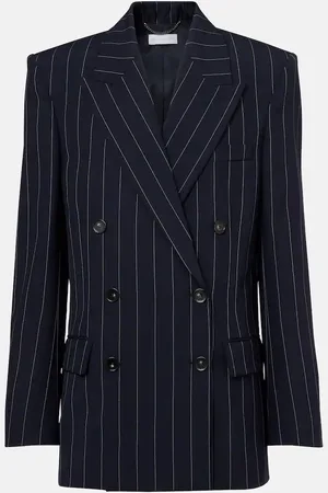 Stella McCartney Blazer oversize gessato in lana