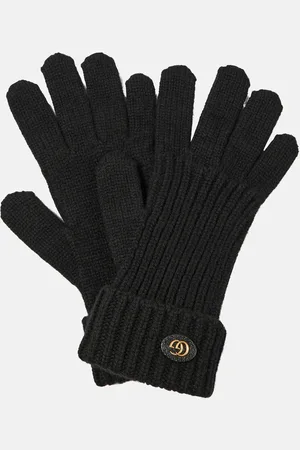 Gucci Guanti Double G in lana e cashmere
