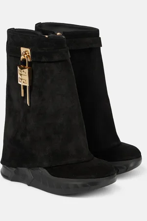 Givenchy Stivaletti Shark Lock Biker in suede